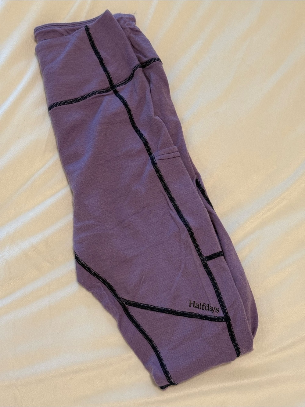 Halfdays - Hallie Midweight Merino Blend Base Layer Leggings in Disco